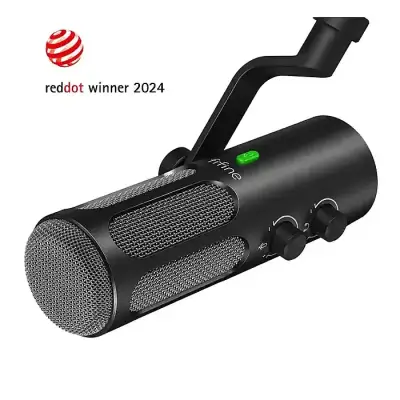 FIFINE AmpliTank Tank3 USB/XLR Dynamic Mic with I/O Control &...